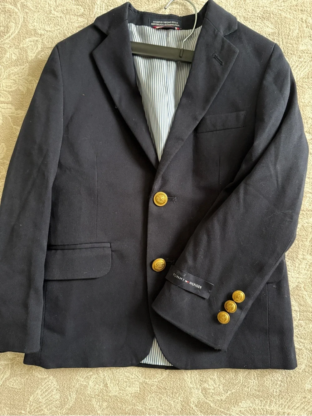 Tommy Hilfiger Navy Blazer with Gold Buttons